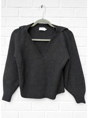 The Reset Wool Sweater R Label Black Classic Natural Fibers Boho